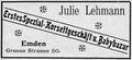 Geschäftsanzeige 1906
