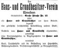 Geschäftsanzeige 1911