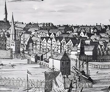 Lange Brücke, Wachhaus, Zollhaus, Blauer Turm