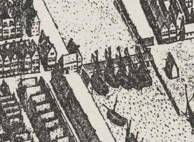 Auszug aus Stadtplan von Pieter Bast, 1599