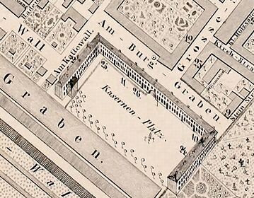 Auszug aus "Plan der Stadt Emden", 1852 (H. G. van Oosterloo)
