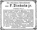 Geschäftsanzeige 1911