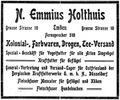 Geschäftsanzeige 1911